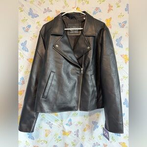 Levi’s Women’s Faux Leather Moto Jacket Black XXL NWT